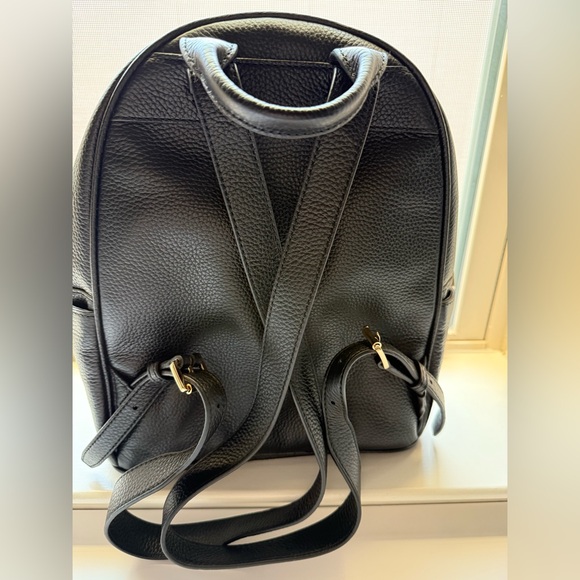 Michael kors black leather backpack with gold studs. Never used. - Picture 4 of 7